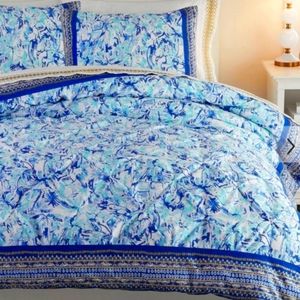 Lilly Pulitzer Pottery Barn Elephant Appeal F/Q Duvet